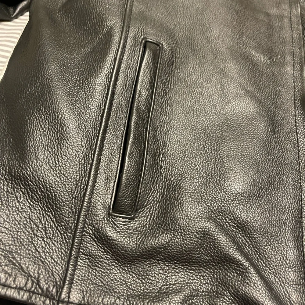 ZIR LEATHER MOTORCYCLE JACKET 3X - Picture 4 of 12